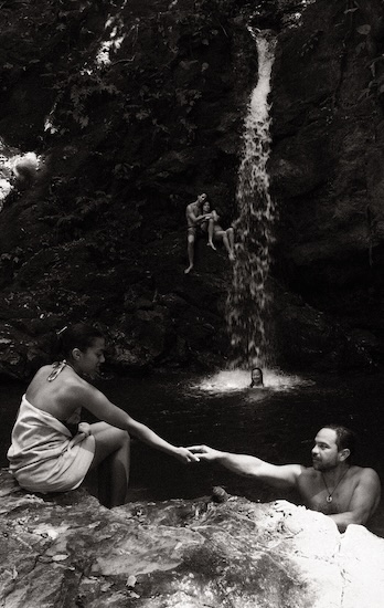 Waterfall gathering